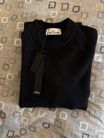 Maglione girocollo Stone Island nero