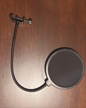 Pop-Antivento per microfono con aggancio-pressione