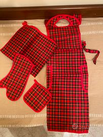 Set natalizio da cucina 4 pezzi