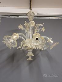 lampadario in vetro di murano 