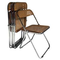 Sedie plia paglia vienna set da 4