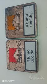 Contenitori per tabacco in metallo da collezione