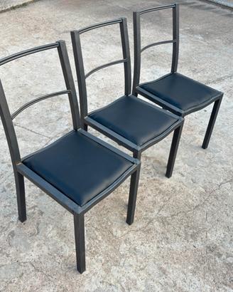 Sedie in ferro verniciato