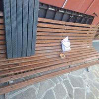 panchina da giardino molto pesante e robusta 