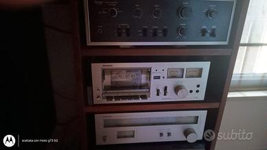 amplificatore sansui AU 6500 più piastra cassette 