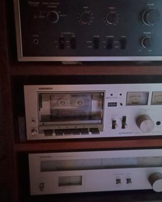 amplificatore sansui AU 6500 più piastra cassette 