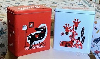 Due biscottiere latta Gocciole Barilla MAI USATE