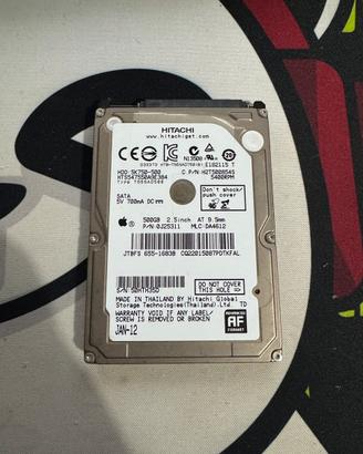 Hard Disk HITACHI 500Gb 2,5 pollici