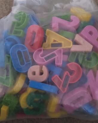 Lettere Cifre E Segni Magnetici Vintage
