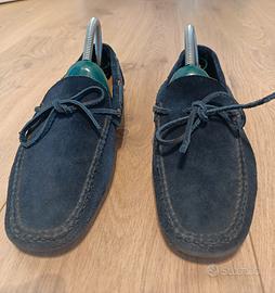 Car Shoe Uomo, velluto blu Taglia 6