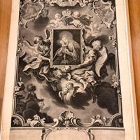 Stampa Antica Religiosa  Barocca di C. Rugendas