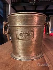 Secchiello ghiaccio Castel Monreale in acciaio