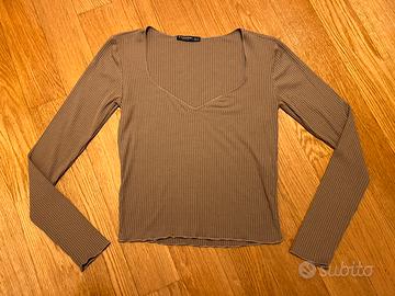 Maglia stradivarius M marrone