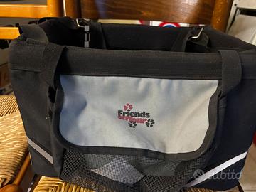 Trasportino cane per bicicletta