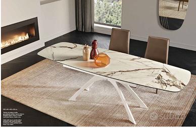 TAVOLO 90X160 ALLUNG.240 CAPODARTE SPIDER BORGHINI