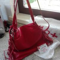 Borsa pelle rossa