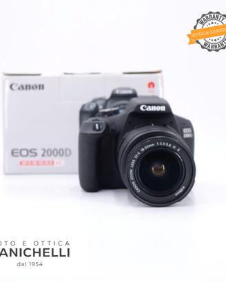 Canon  2000D + 18-55 II 7033 Scatti Usato (G434)