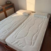 2 materassi singoli memory foam