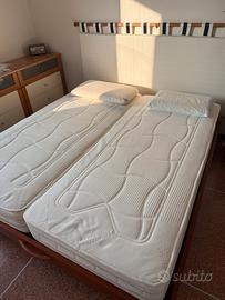 2 materassi singoli memory foam