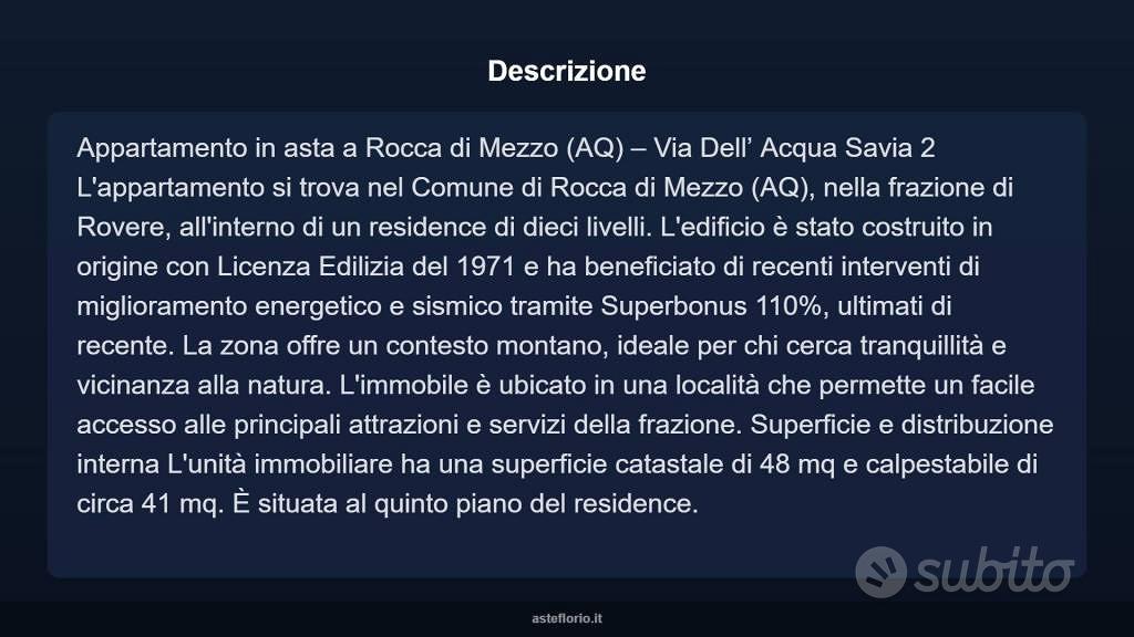 Appartamento – Rocca di Mezzo, Rovere - Vista 3
