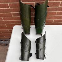 para-braccia e para stinchi in cuoi Larp e Cosplay