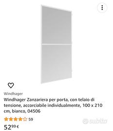 zanzariera per porta