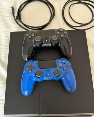 PS4  + cuffie da gaming + 2 joystick