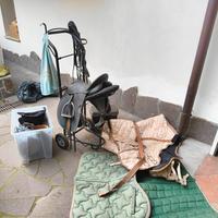 carrello porta sella attrezzato