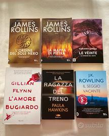Set 6 libri romanzi e thriller a €10
