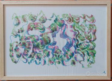 7 Quadri con cornice: opere d'arte moderna