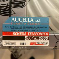 Scheda telefonica rara