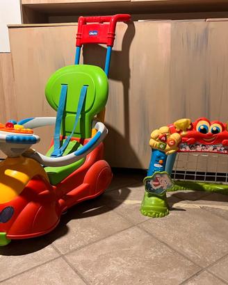 chicco gioco a spinta + porta calcio