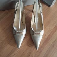 scarpe eleganti color oro