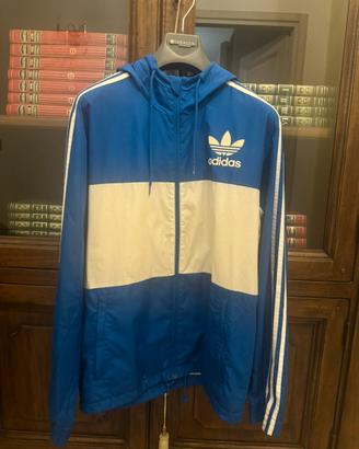 Giubbino Adidas Originals blu e bianco taglia M