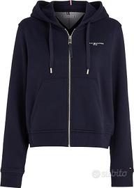 Tommy Hilfiger Felpa con Cappuccio - Donna M