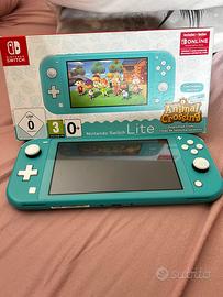 Nintendo switch lite blu con scatola