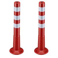 Paletti segnaletici flessibili catarifrangenti.