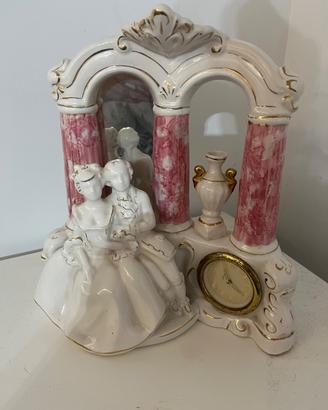 Orologio da tavolo vintage porcellana  Coronetti