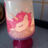 lampada unicorno con pile