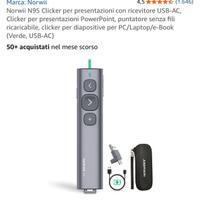 Norwii N95 Clicker Presentazioni USB-AC Verde