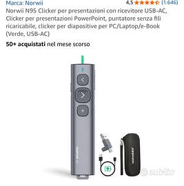 Norwii N95 Clicker Presentazioni USB-AC Verde