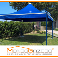 Gazebo wind 4x4 mt certificato, garanzia fisso pvc