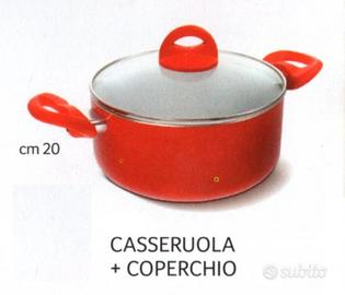 EVVIVA Casseruola in Alluminio con coperchio NUOVA