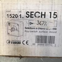 Selettore a chiave e fotocellule