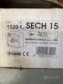 Selettore a chiave e fotocellule