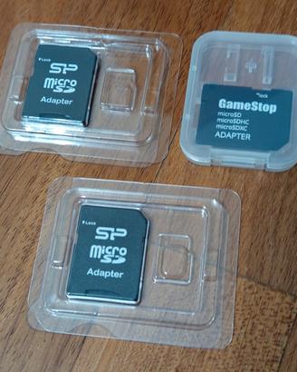 Quattro adattatori nuovi per micro SD 