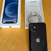 Iphone 12 mini 128GB nero compketo di cavo