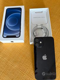 Iphone 12 mini 128GB nero compketo di cavo