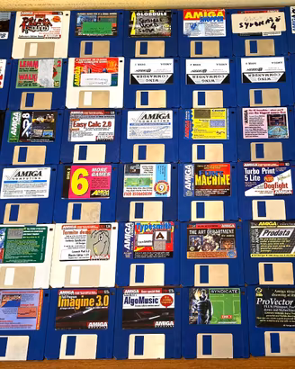NN.50 FLOPPY DISK DS DD AMIGA 500 ORIGINALI LOTTO