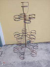 portavasi in ferro battuto 